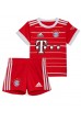 Fotbalové Dres Bayern Munich Sadio Mane #17 Dětské Domácí Oblečení 2022-23 Krátký Rukáv (+ trenýrky)